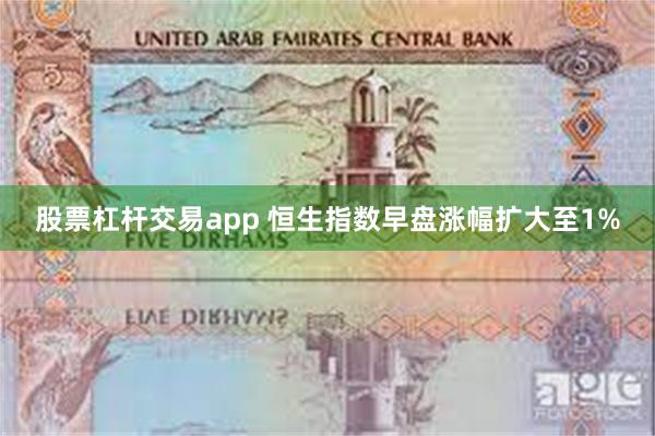 股票杠杆交易app 恒生指数早盘涨幅扩大至1%