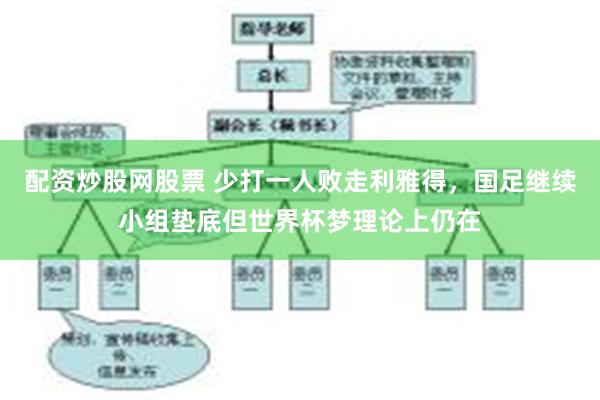 配资炒股网股票 少打一人败走利雅得，国足继续小组垫底但世界杯梦理论上仍在