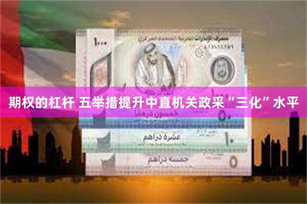 期权的杠杆 五举措提升中直机关政采“三化”水平