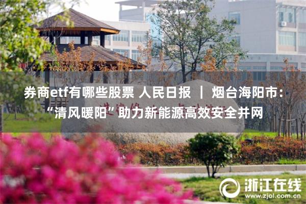 券商etf有哪些股票 人民日报 ｜ 烟台海阳市：“清风暖阳”助力新能源高效安全并网